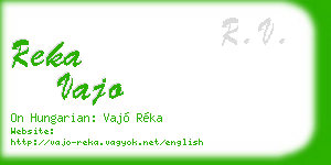 reka vajo business card