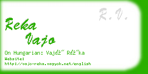 reka vajo business card